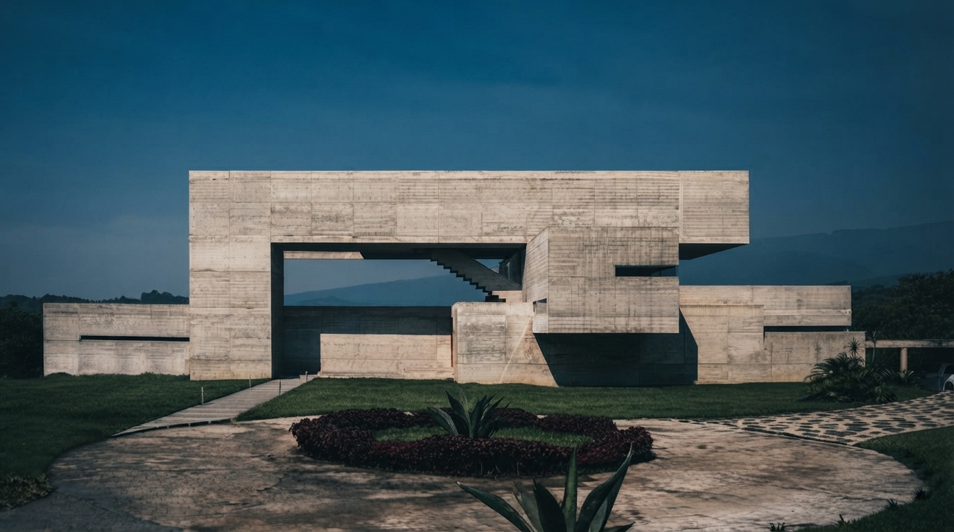 Editorial illustration for The Unexpected Warmth of Concrete: How Brutalism Was Reimagined for Luxury Homes